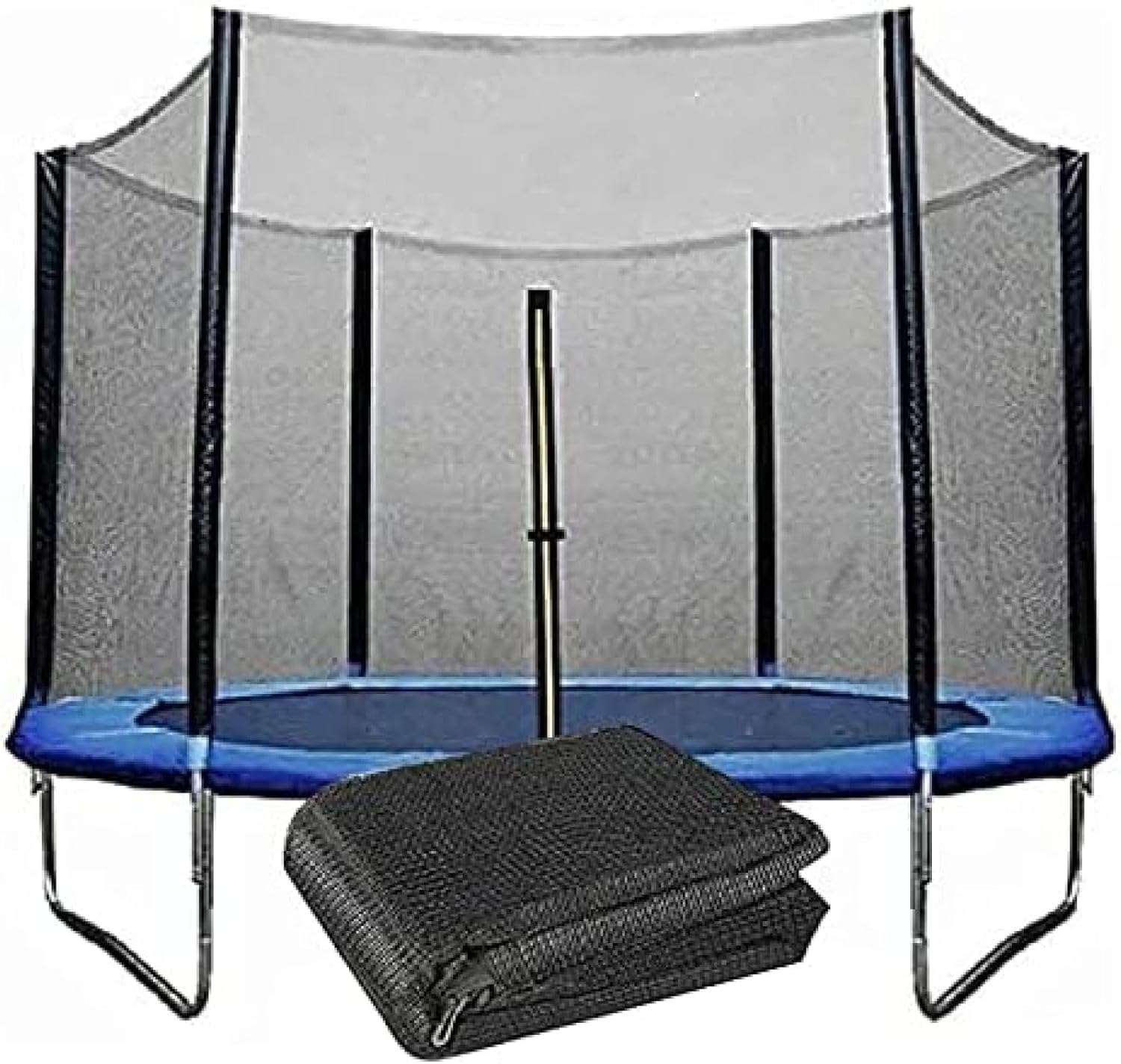 6ft 8ft 10ft 12ft 13ft 14ft 15ft 16ft Premium Trampolino di Ricambio Rete di Sicurezza Recinzione Trampolino Rete Surround Rete per Trampolino Rotondo Telai, 12 ft for 8 Poles