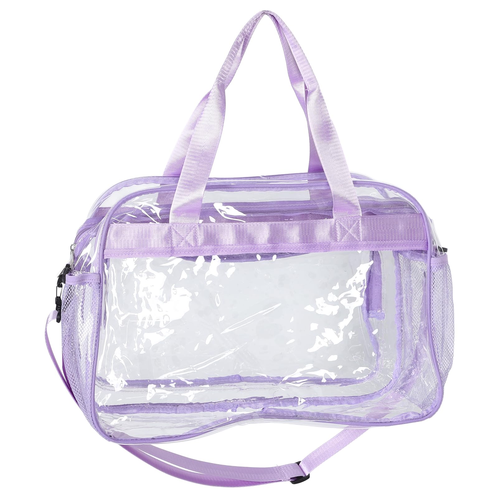 Lurrose Transparente Sporttasche für Damen, Große Kapazität, Pvc, Violett