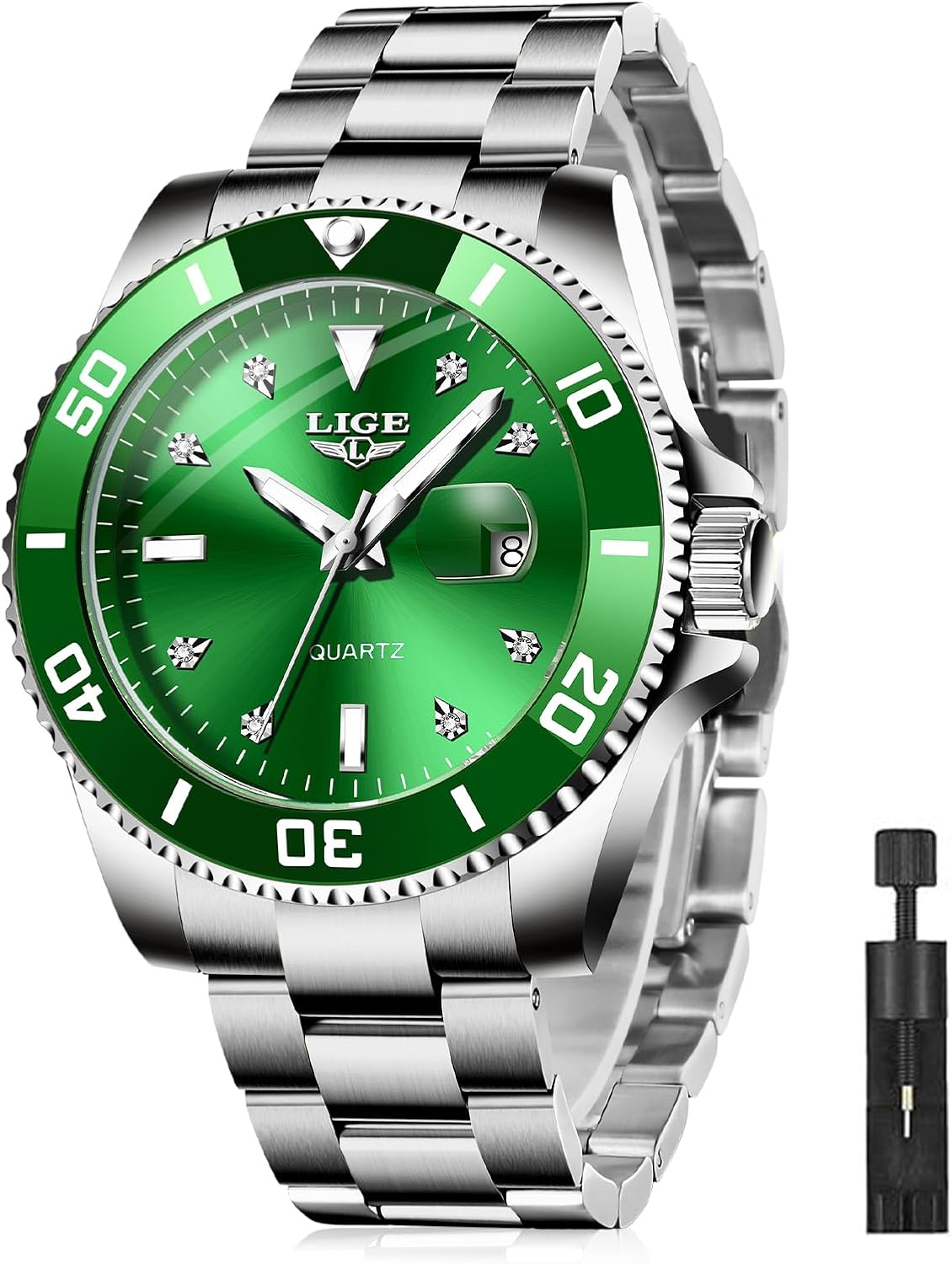 SACOSDING Quartz Watch with band adjustment tool