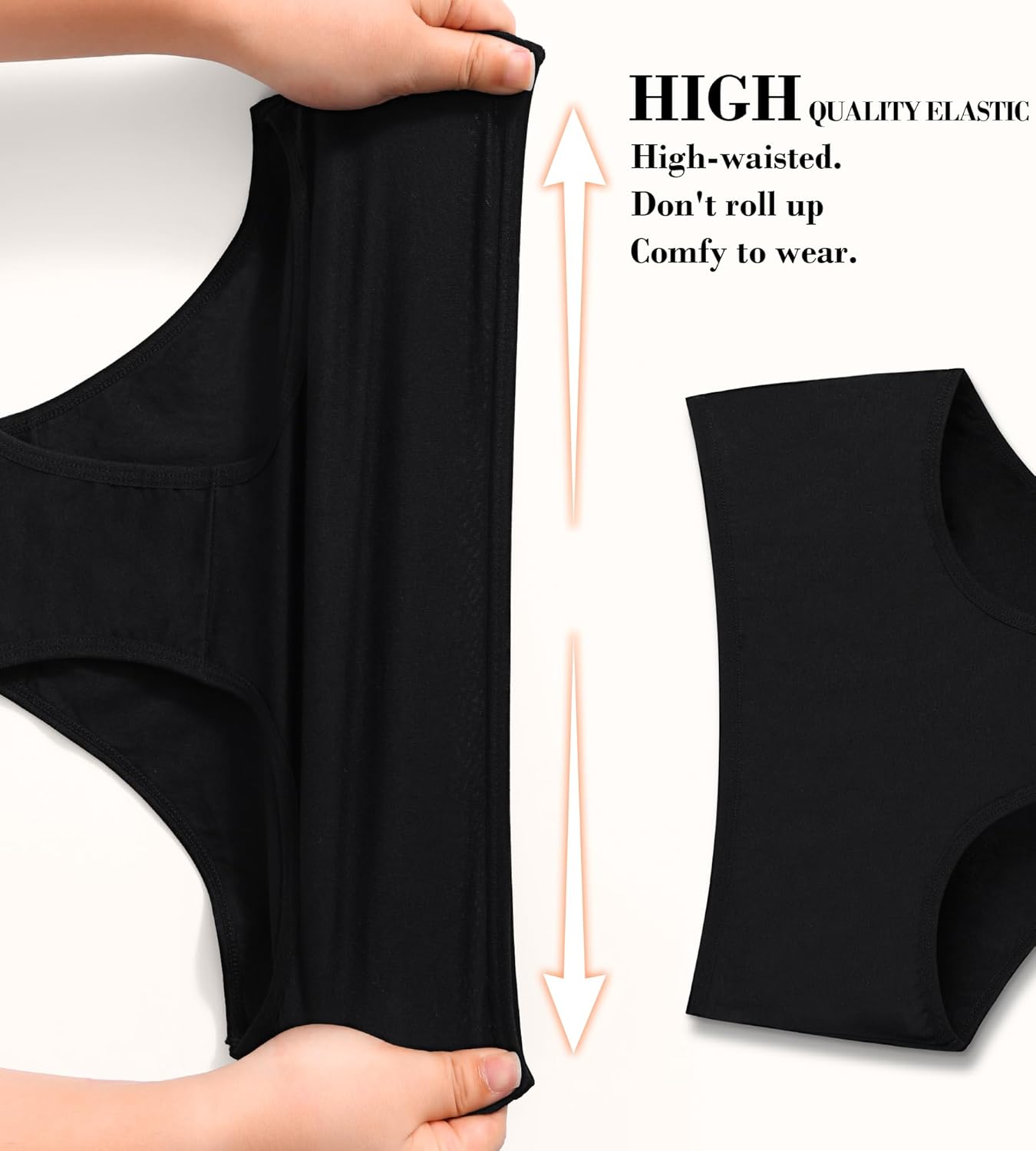 J-pone Underwear Women Pack High Waisted Bikini Panties Womens Underwear Cheeky Breathable Hipster Panties MultiPack - Image 4