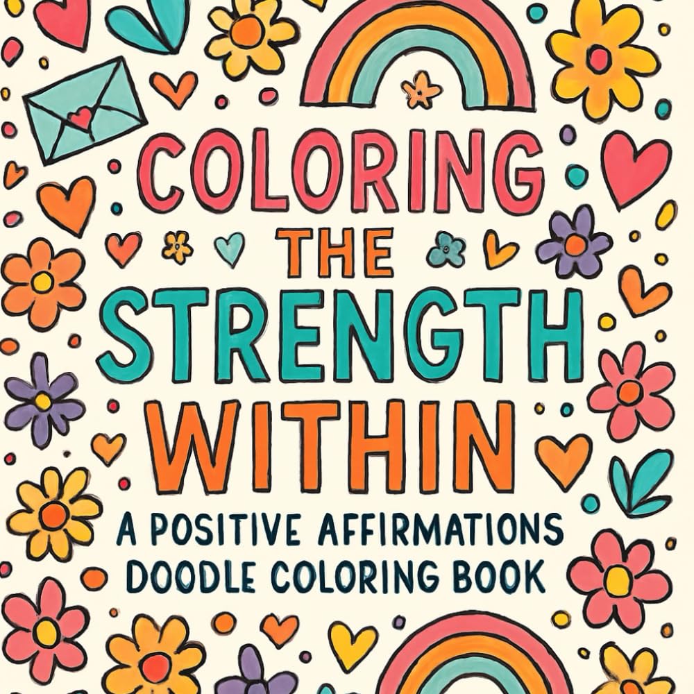 Coloring the strength within: A positive affirmations doodle coloring book for ages 7+ & adults