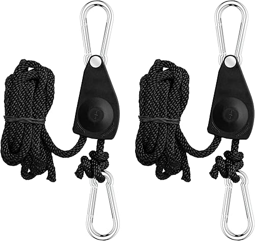 HealSmart 2 correas de amarre ajustables para kayak de 14 de pulgada, correas de amarre ajustables y resistentes para polea de trinquete de carga,