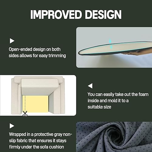 Miniatura 6 de Soporte de cojín de sofá, 3 soportes de sofá para cojines caídos, repuesto de reparación de hundimiento de curva para fijar la sala de estar, sofá,