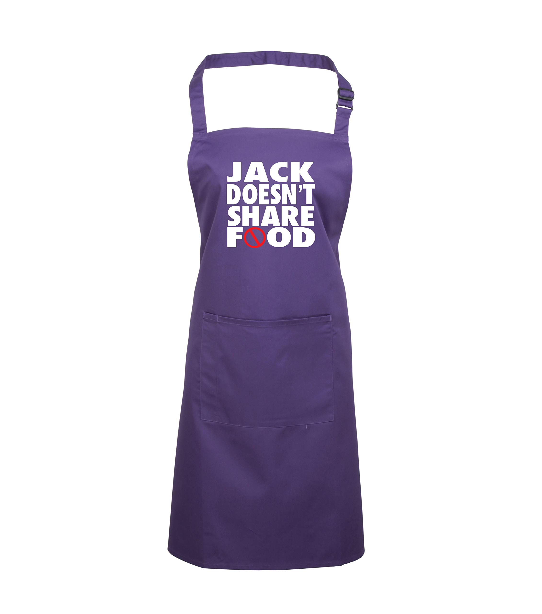 Tablier en coton de qualité supérieure violet pour la cuisine et les grillades
