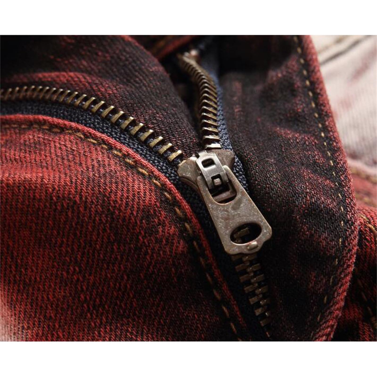 Genérico Pantalones para Hombre Pantalones Chinos Slim para Hombre Rasgados Desgastados Desgastados Ajustados Uso Diario Vaqueros De Corte Regular Vaqueros Elásticos De Corte Recto