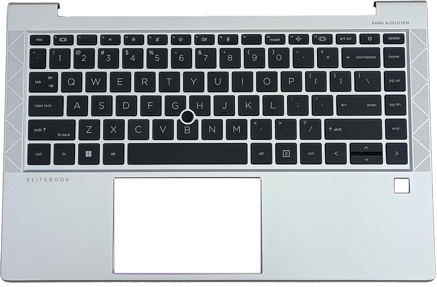 Replacement Laptop Upper Case Palmrest Non-Backlit Keyboard Assembly Part for HP Elitebook 845 G7 845 G8 M15209-001 M52492-001 Black