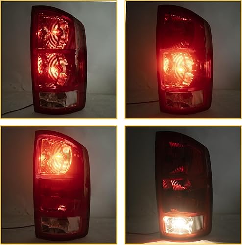 Miniatura 6 de Luz trasera compatible con Dodge Ram 1500 2500 3500 2004 2005 2006 Dodge Ram 1500 2500 3500 - Bombilla y arnés incluidos sustituye a CH2800147