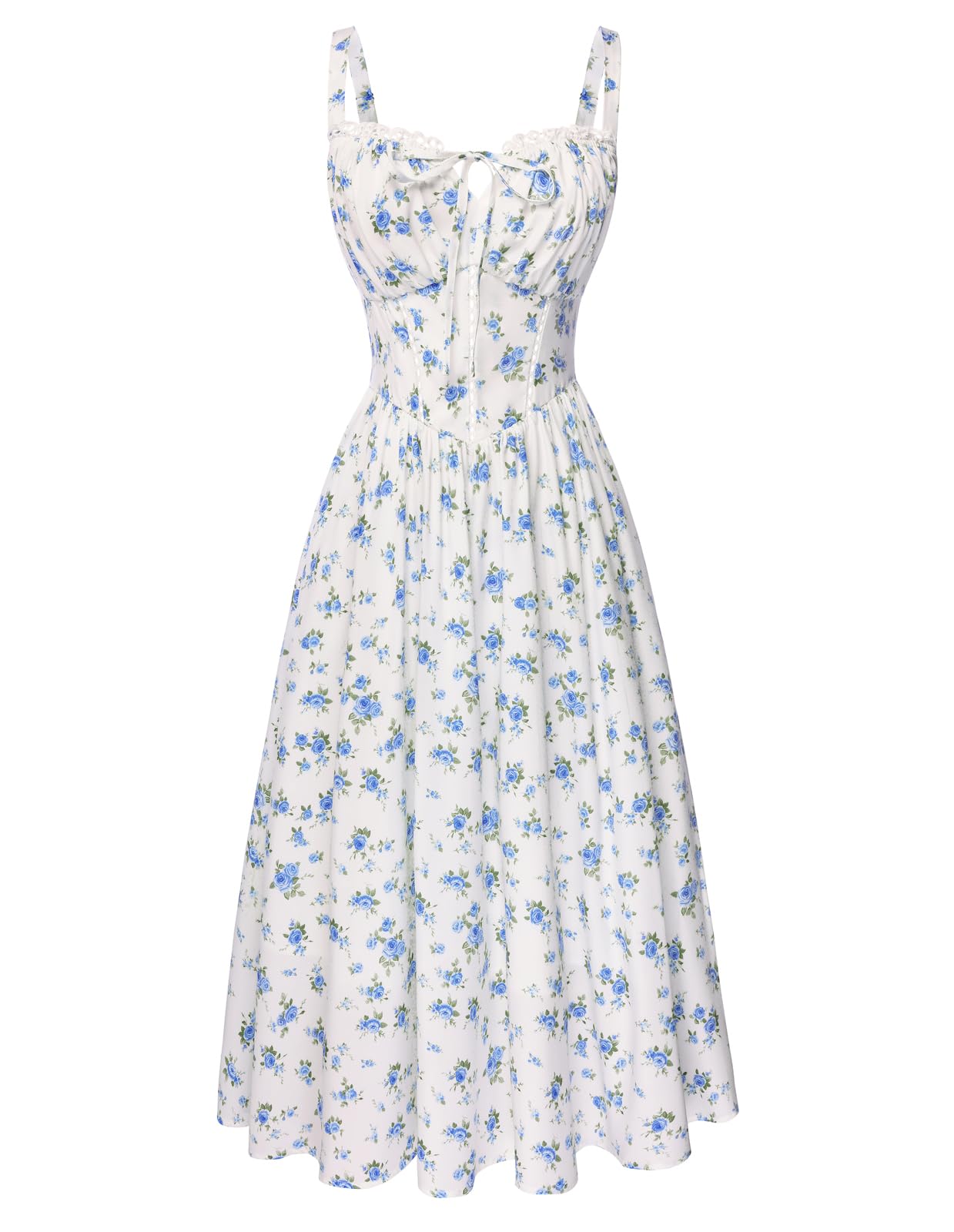Scarlet Darkness Women 2026 Floral Corset Dress Summer Milkmaid Sundress