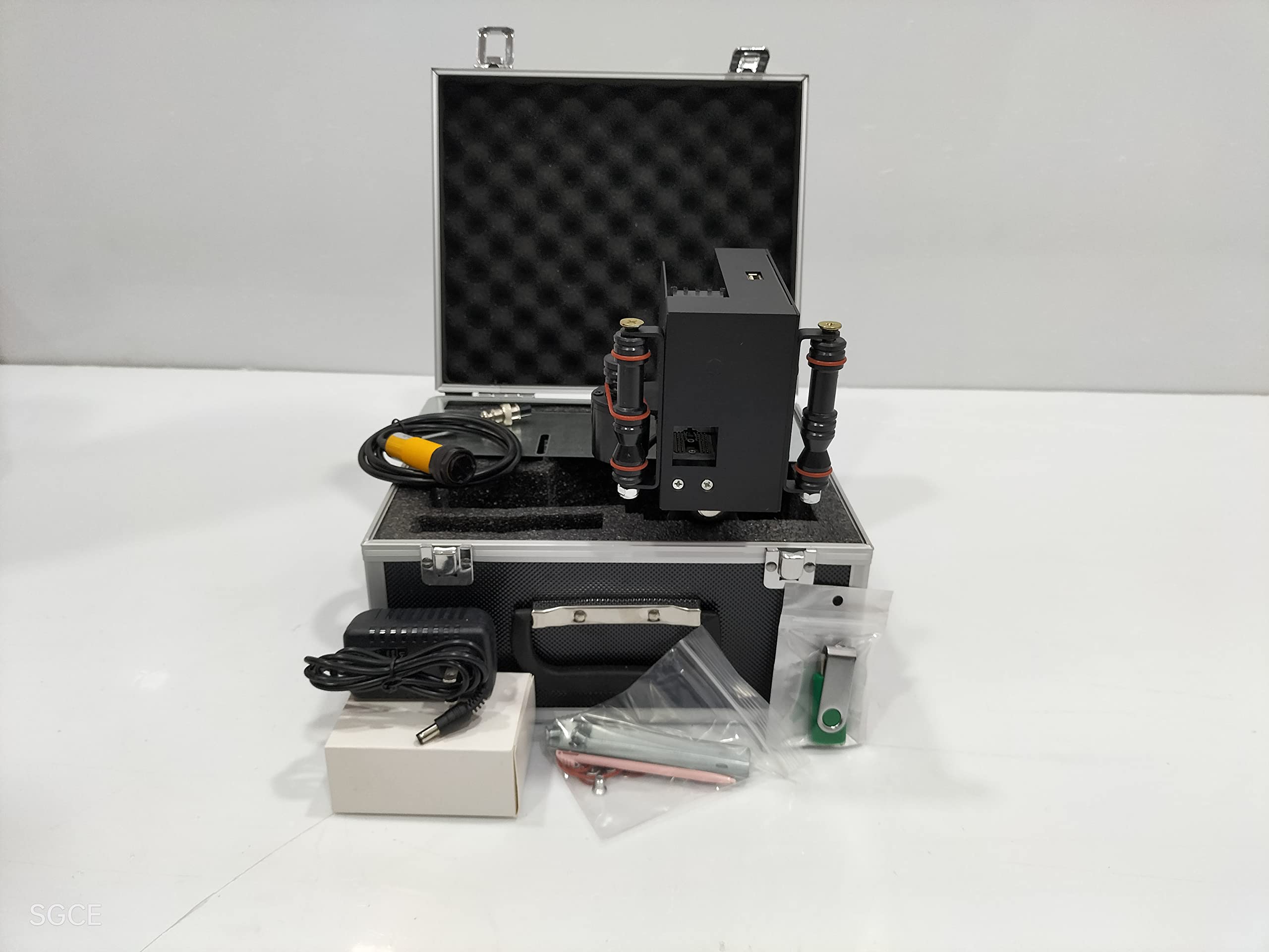 SGCE™ Metal Inkjet Printer | TIJ 2.5 Thermal Foaming Handheld Manual Touch Screen | Barcode & QR Code Inbuilt | USB Storage Support Heavy Duty Model | Include Black Ink Cartridge | 1500m AH Capacity 4