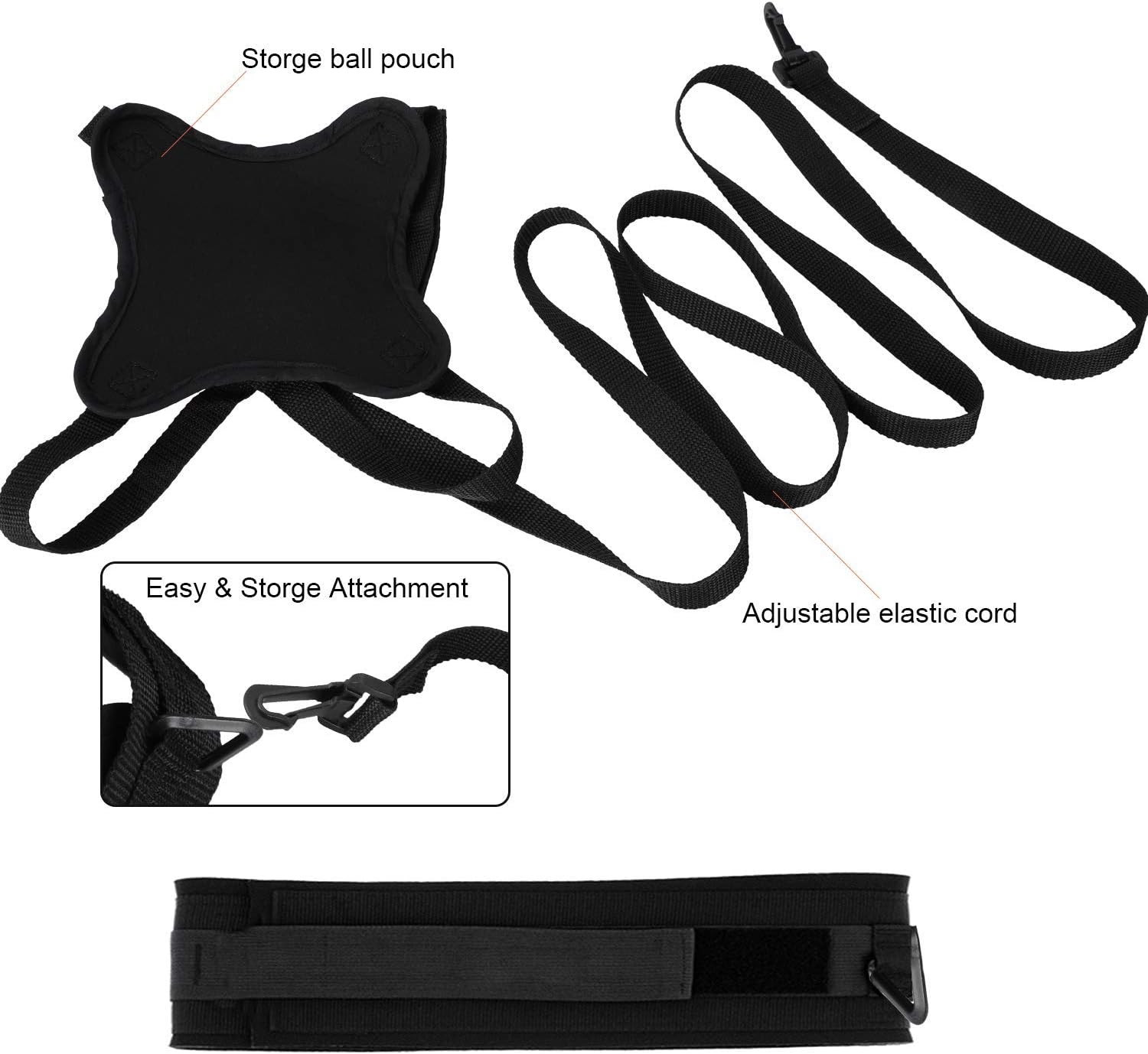 Volleyball Training Equipment Aid Perfect Volleyball Set Solo Practice Serving and Spike Trainer for Beginners & Pro