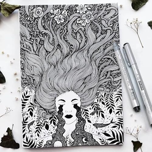 Misulove Fine Point Multi-Liner Pens - 10 Pack Set, Ideal For Anime Sketching, Bible Journaling, And Fine Line Drawing For Versatile Artistic Applications #TOP5