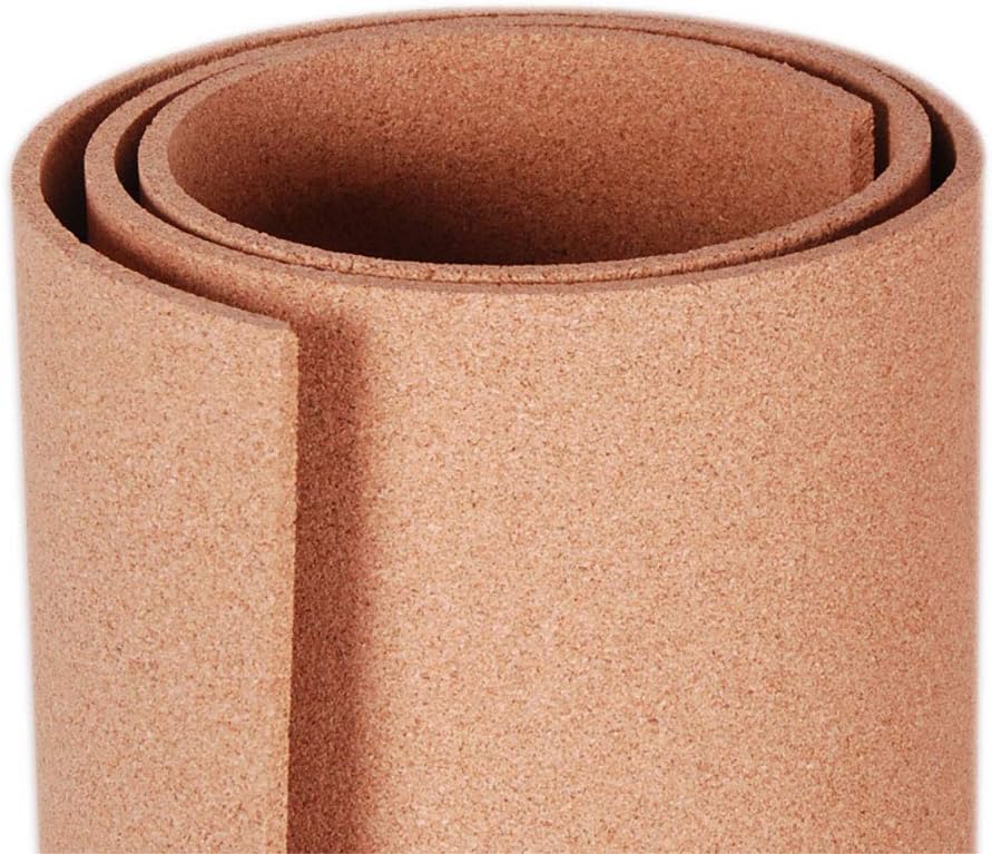 Manton Cork Roll, 100% Natural, 4' x 5' x 3/8, Premium Facing Grade Material