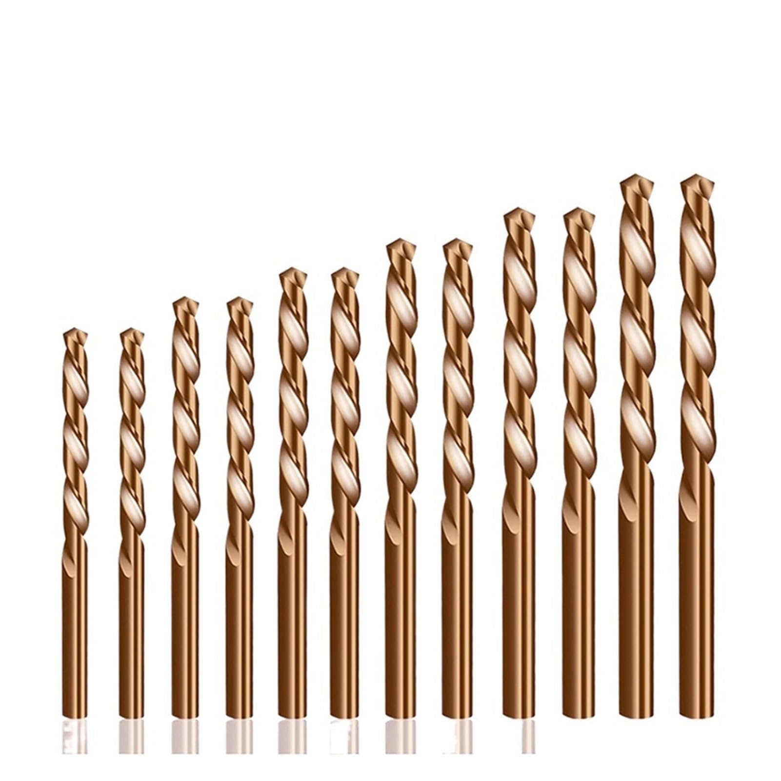 1.0-12mm Punte Elicoidali M35 Set Di Punte For Trapano Con Rivestimento In Cobalto HSS 5 Pezzi/Set Kit Di Utensili Elettrici For Frese For Fori Set Di Punte For Legno In Metallo (Size : 8mm 5pcs,