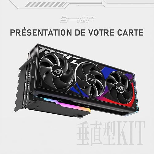 EZDIY-FAB Vertical GPU Mount with High-Speed PCIE 4.0 Riser Cable, ARGB Module, 115mm/4.52in Flexible Extension, 90 Degree Connector, Only Compatible to Full-Opened PCIe Slots-Black - 7
