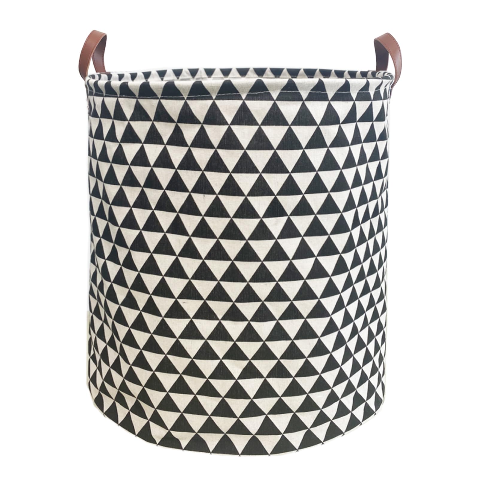 Waterproof Laundry Hamper Collapsible Laundry Basket Leather Handle Laundry Bag Large Clothes Storage Toy Organization for Bathroom Bedroom Laundryroom College Dorms (Hesan-002)