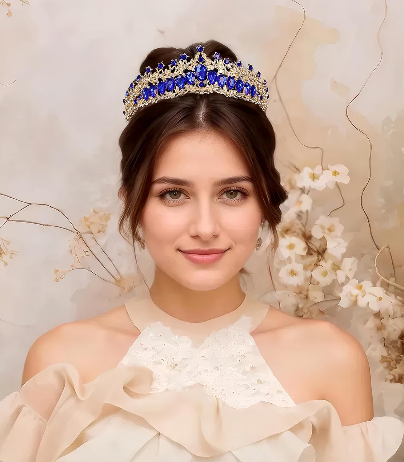 Vintage Crystal Wedding Tiara for Women Gold Silver Rhinestone Queen Crown Headband Princess Crown Headpieces Bridal Birthday Prom Costume Party Hair Accessories - Image 2