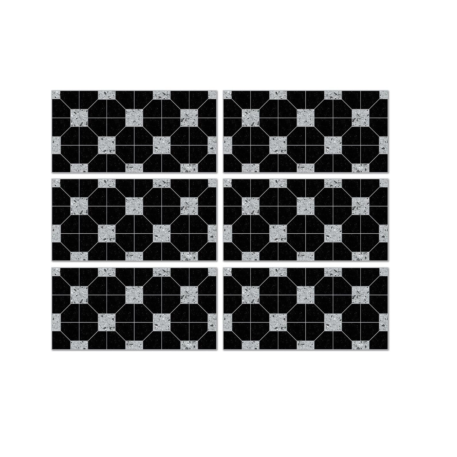 CYWDHFO Marble Tile Pvc Wall Stickers Kitchen Bedroom Wallpaper