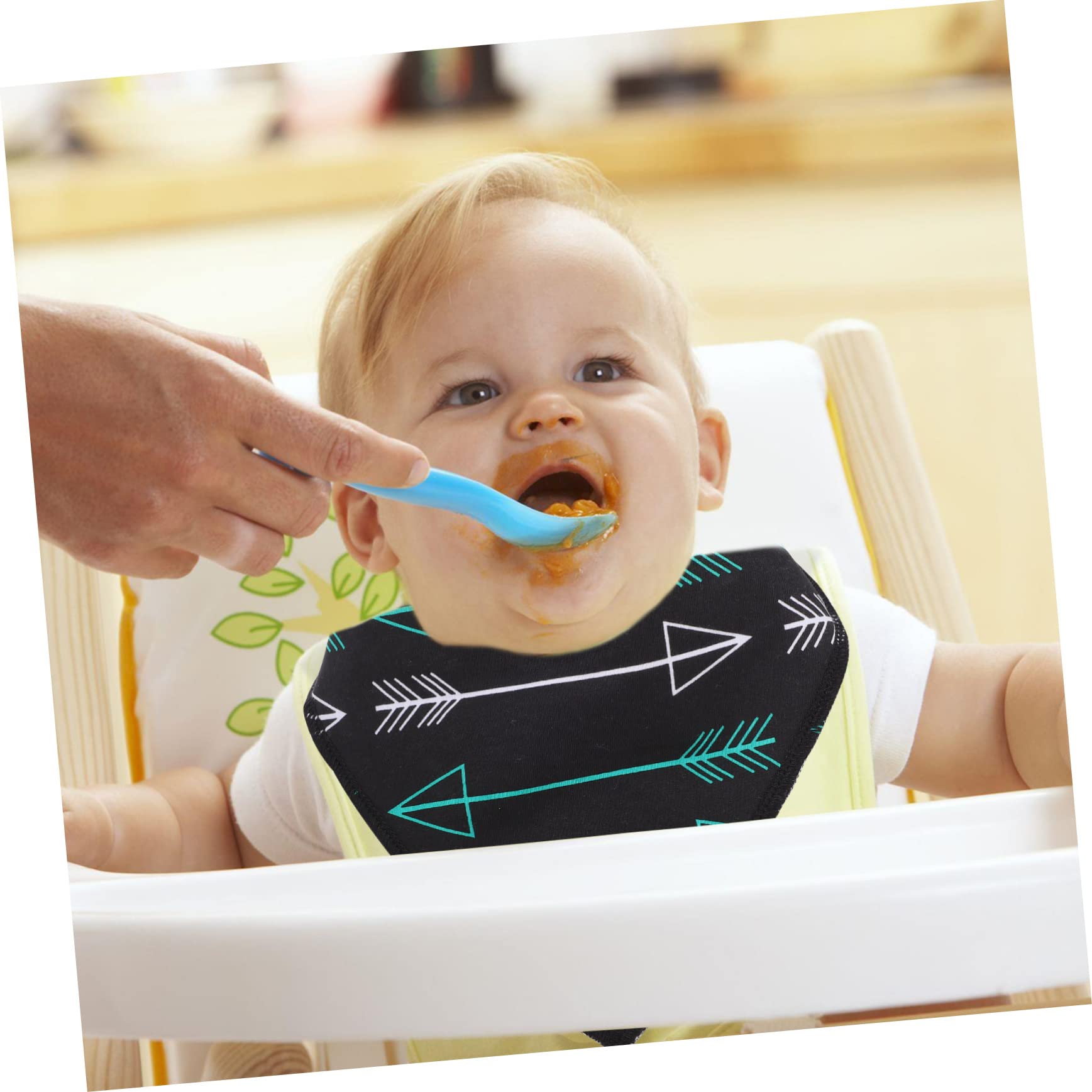 Toyvian 12piezas Baberos De Impermeables De Algodón Bandanas Para Alimentación y Babas Diseño y Suave Para Recién Nacidos Protección Diaria Contra Manchas
