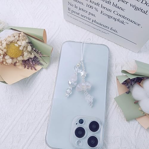 Miniatura 78 de 1-4 dijes estéticos para teléfono celular Y2K, correa de fresa, mariposa, estrella, accesorios Y2K para bolsa, llavero, Airpods, cámara, colgantes