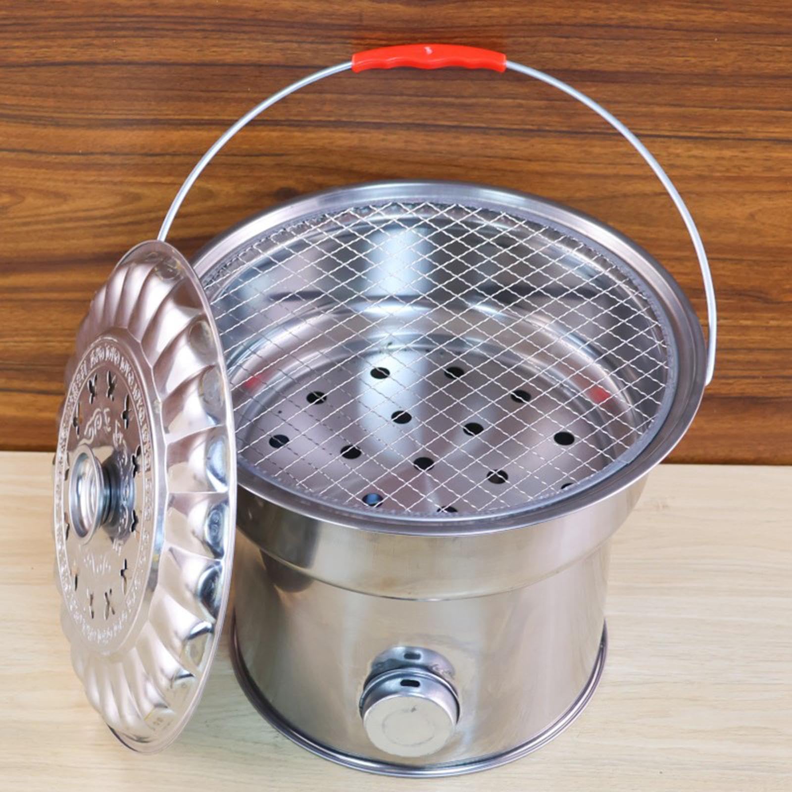 Homyl Poêles à, Foyer extérieur, cheminée de Jardin, brûleur à Bois, incinérateur, Pot de feu extérieur pour Patio, Pique-Nique, Plage,