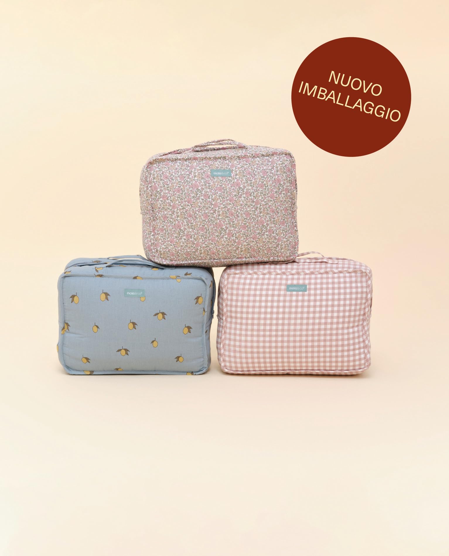 molis&co - Tappeto Gioco Bambini e Neonati 100x100x5cm - Tappeto Morbido Bambini - Tappeto Gioco Neonato Pieghevole, Reversibile e Lavabile - 100% Cotone (OEKO-TEX 100) - Peony - 5