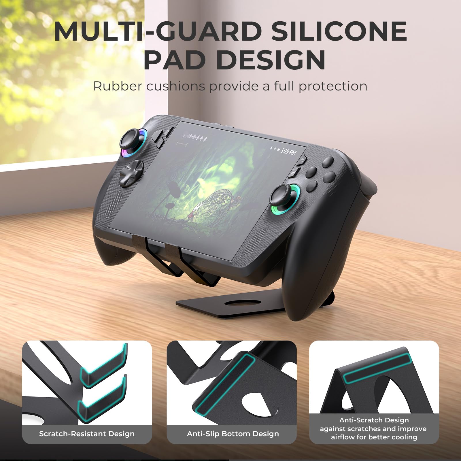 Support de Console de Jeu en Métal, Support de Rangement pour Accessoires, Portable pour Console, de Base pour ROG Xbox Ally/X, Swtch 2, Steam Deck