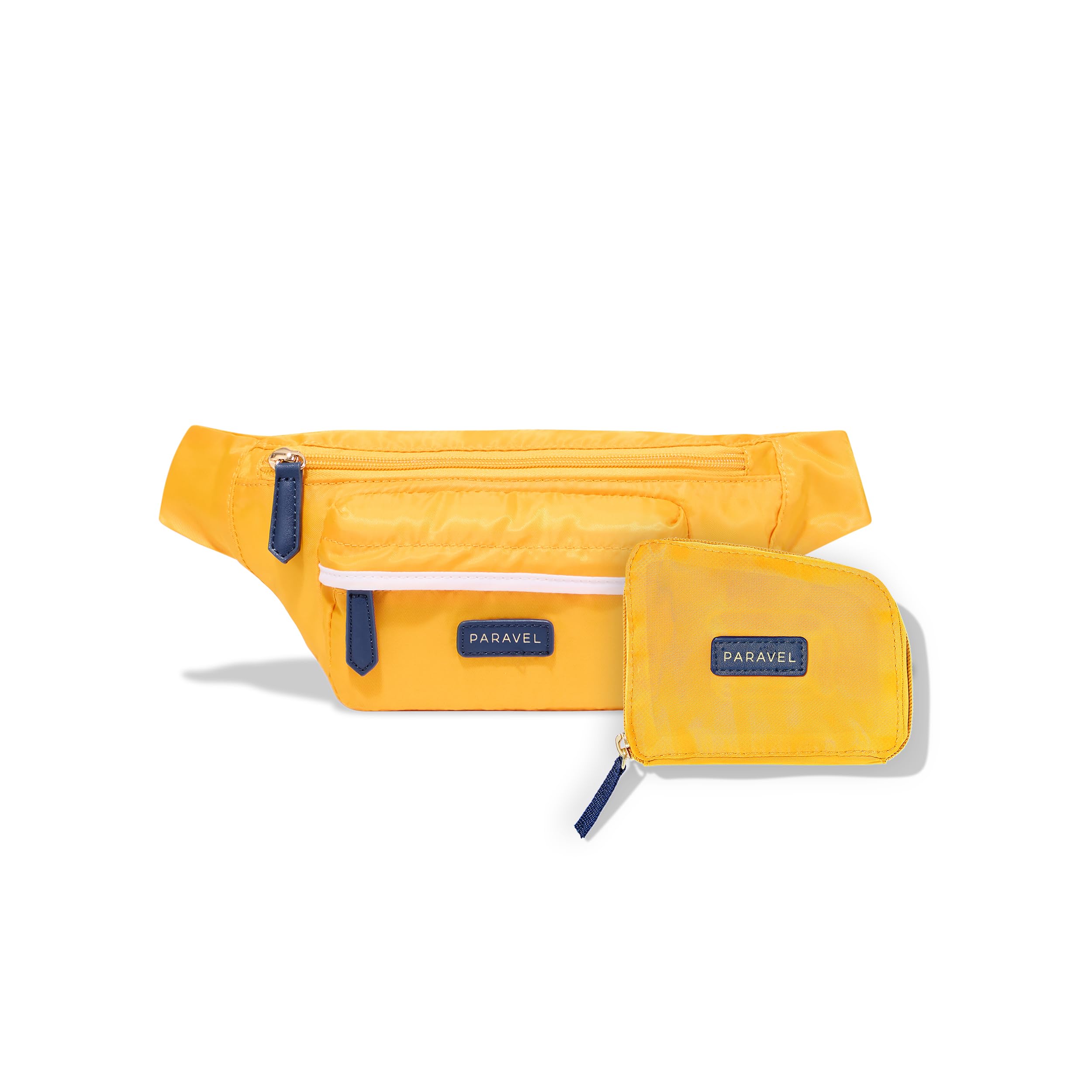 Paravel Fold-Up Belt Bag | Made with Sustainable Recycled Polyester | Belt Bag with Adjustable Straps | Canyon Yellow