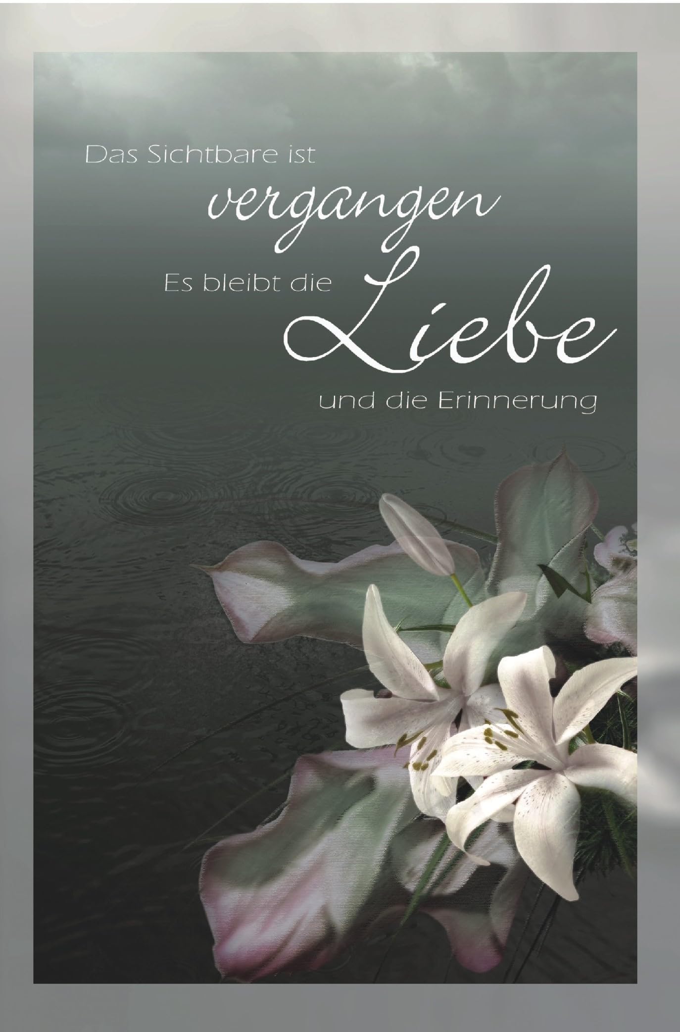 100x Trauerkarten mit Umschlag + 1x Bildmagnet! Beileidskarten Trauerkarte Beileidskarte Klappkarten Klappkarte Kondolenzkarten Trauer Karten Karte Kondolenzkarte 81-6510