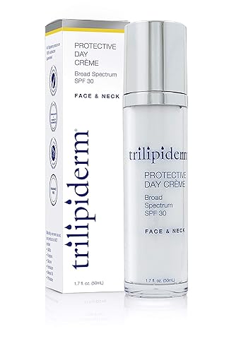 Miniatura 2 de Trilipiderm Paquete de régimen facial esencial limpiador exfoliante hidratante, crema protectora de día, crema nocturna de rehidratación, solución