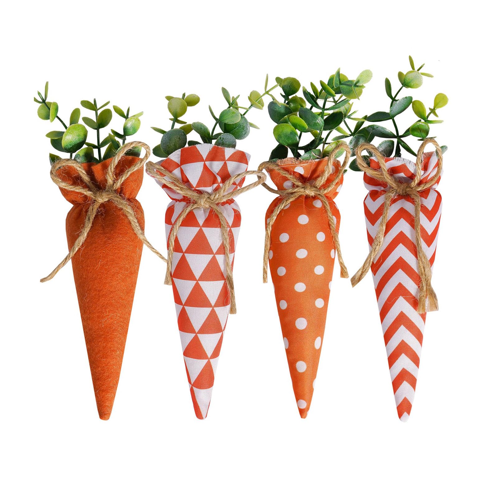 Buxuaaaa 4 Pieces Easters Carrot Decoration Collection Adds Festival to Any Space with Sturdy PVC Materials Craftsmanship Festival Decoration