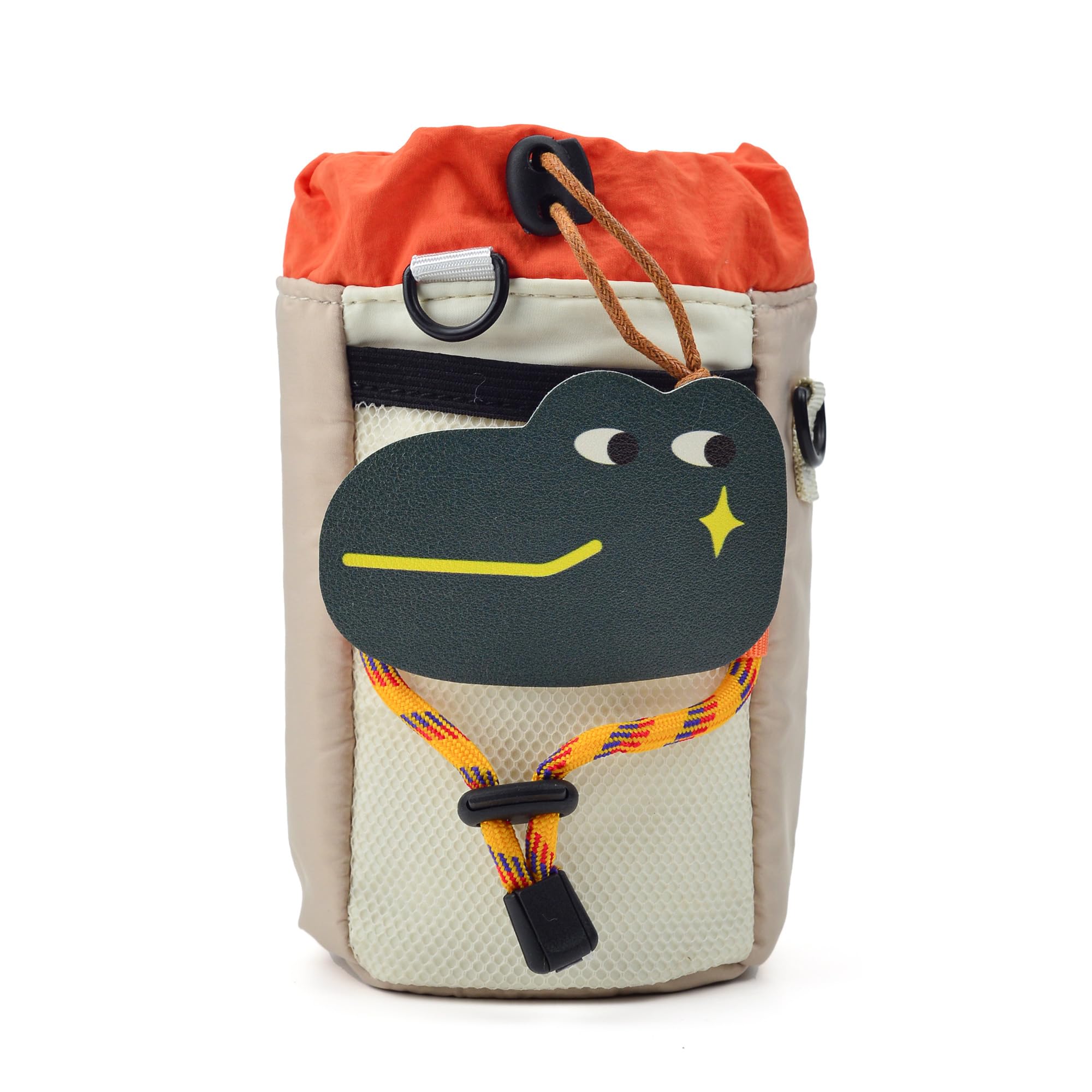 Cacihato Kids Bike Water Bottle Holder Bag Cute Strap-On No Screws Water Bottle Cage Cycling Phone Storage Bag Small Fabric Bike Basket for Bicycle Handlebars (Crocodile)