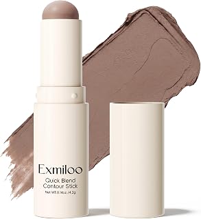 Exmiloo Cool Toned Contour Stick, Cream Soft Matte Sculpt Stick, Cool Taupe