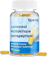 Vista 1 de Suplemento enzimático liposomal nattoquinasa 12,000 FU Serrapeptasa 360,000 SPU - Enriquecido con enzimas sinérgicas y mezcla de nutrientes e