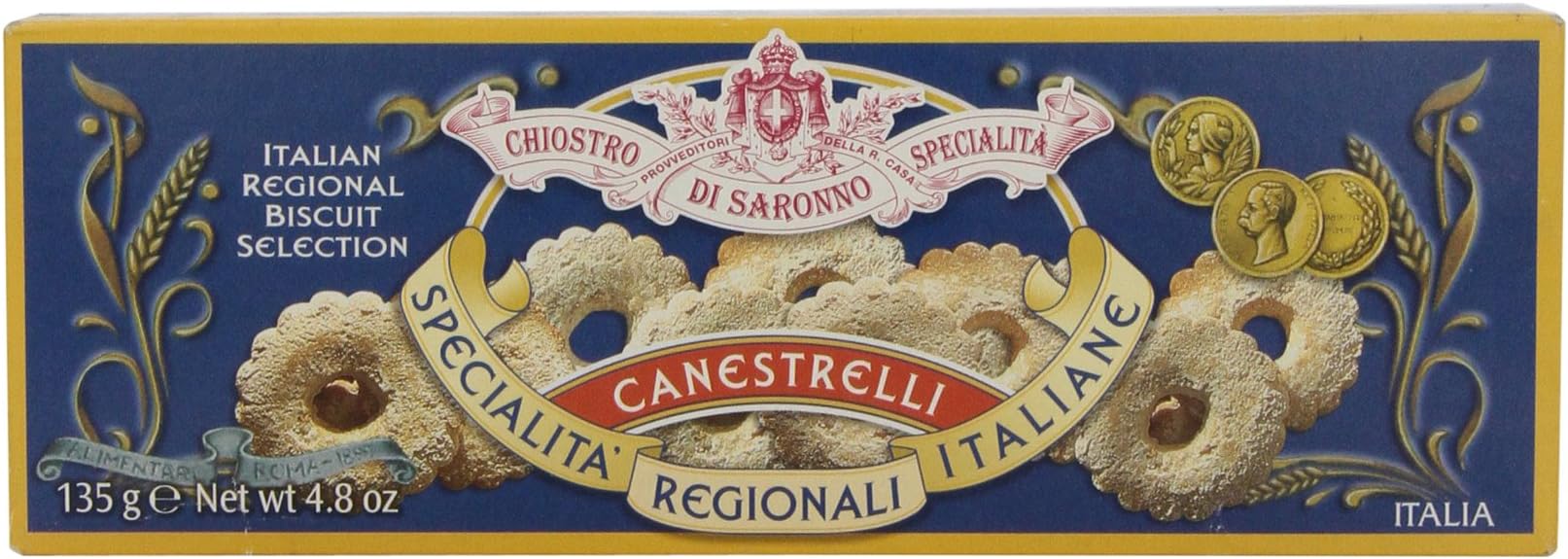 Del Chiostro Canestrelli Cookies, 4.8 Ounce Box