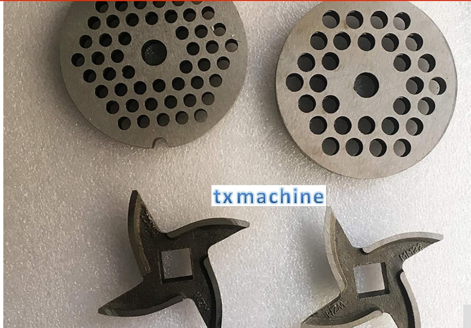 T. X. Commercial Meat Grinder machine Electric Mincer machine 200kg/h Stainless steel Enema machine Desktop meat Twist machine (220V/50HZ, 750w)