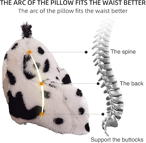 Miniatura 5 de Aimuan Almohada de lectura para descansar en la cama, almohada grande para adultos con respaldo y brazos para sentarse en la cama, cojín inclinado,