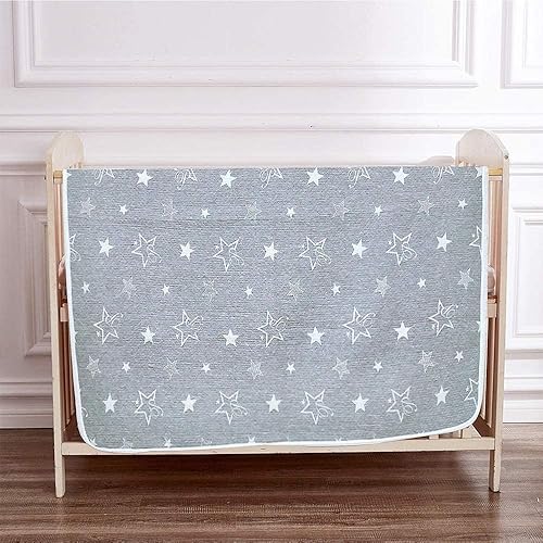 Miniatura 5 de Manta de algodón orgánico para niños, transpirable y cálida, manta acolchada súper suave y ligera para niños y niñas, 39 x 39 pulgadas, gris