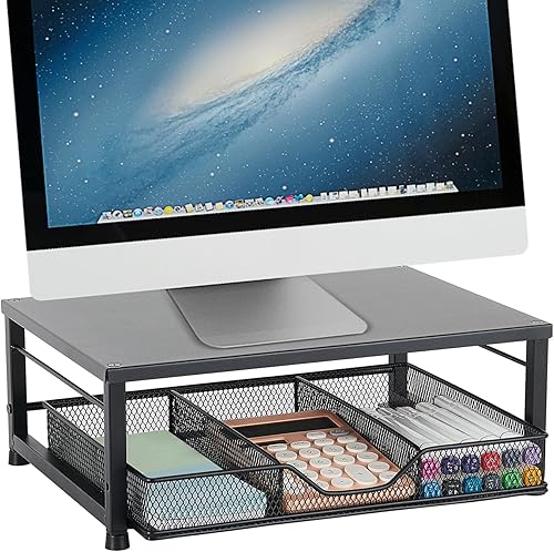 Soporte pequeño para computadora portátil para escritorio, soporte elevador de monitor, accesorios de escritorio de oficina, soporte de escritorio