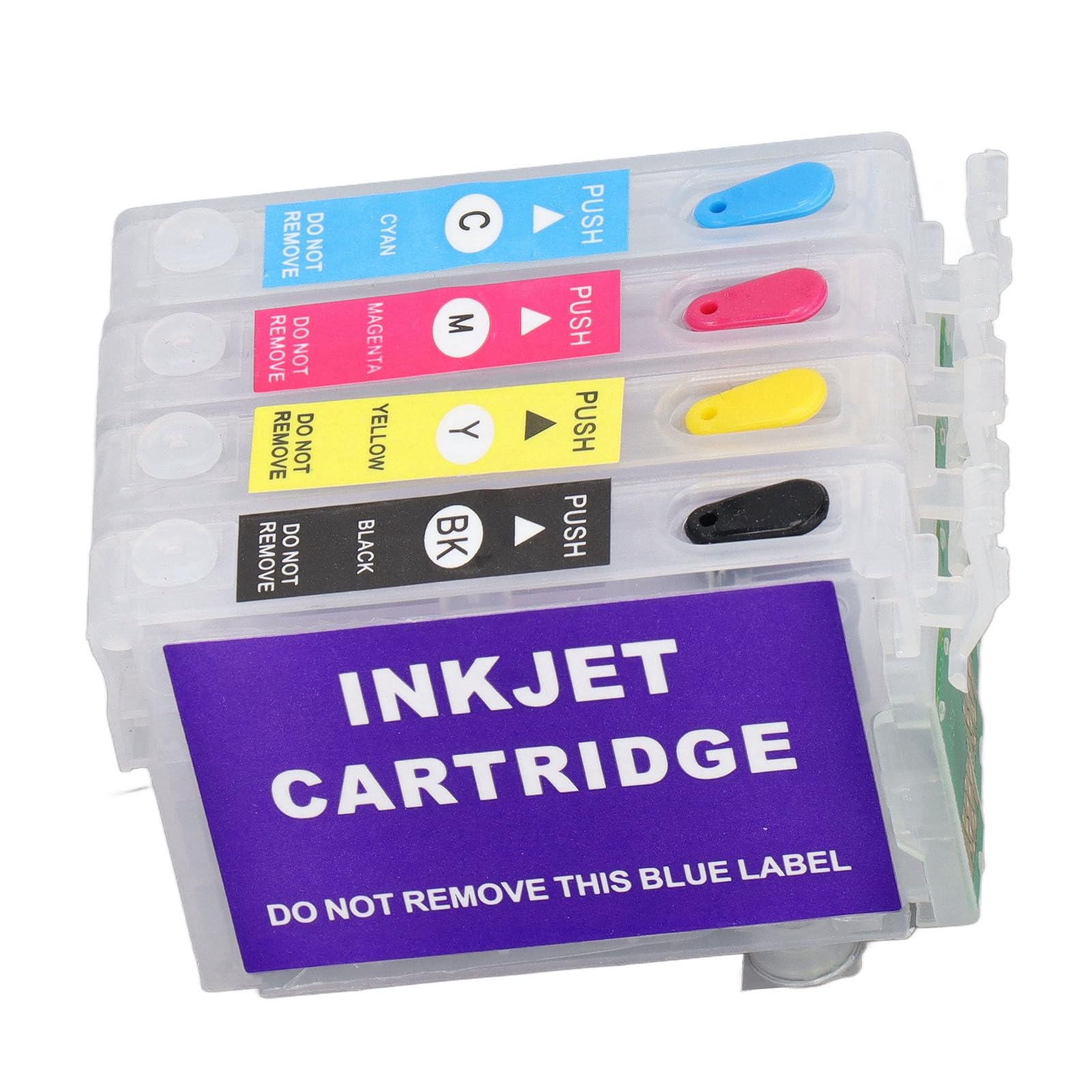 Amazon.co.jp: 4カラープリンターインクカートリッジ 4本セット インク