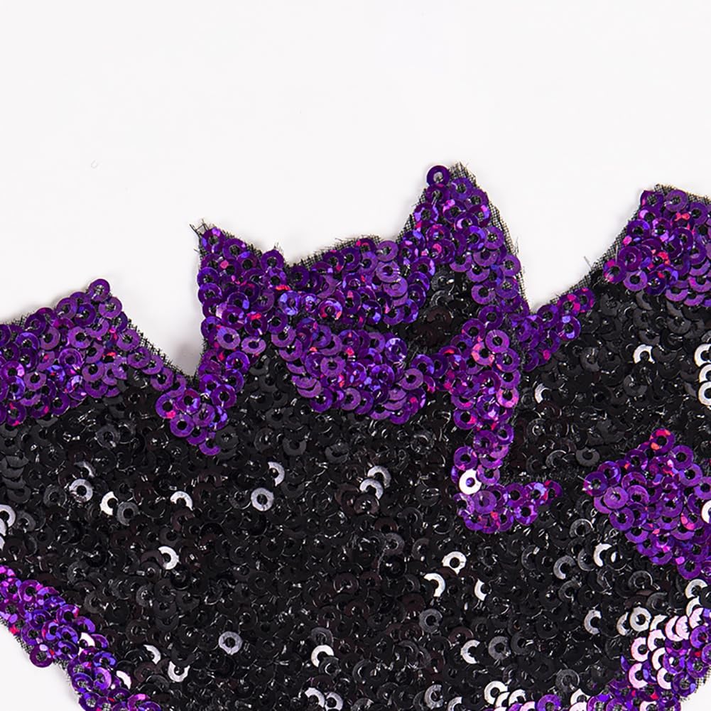 Halloween Bat Nipple Covers Shiny Sequin Chest Stickers Reusable Adhesive Silicone Breast Pasties Invisible Bra image 3