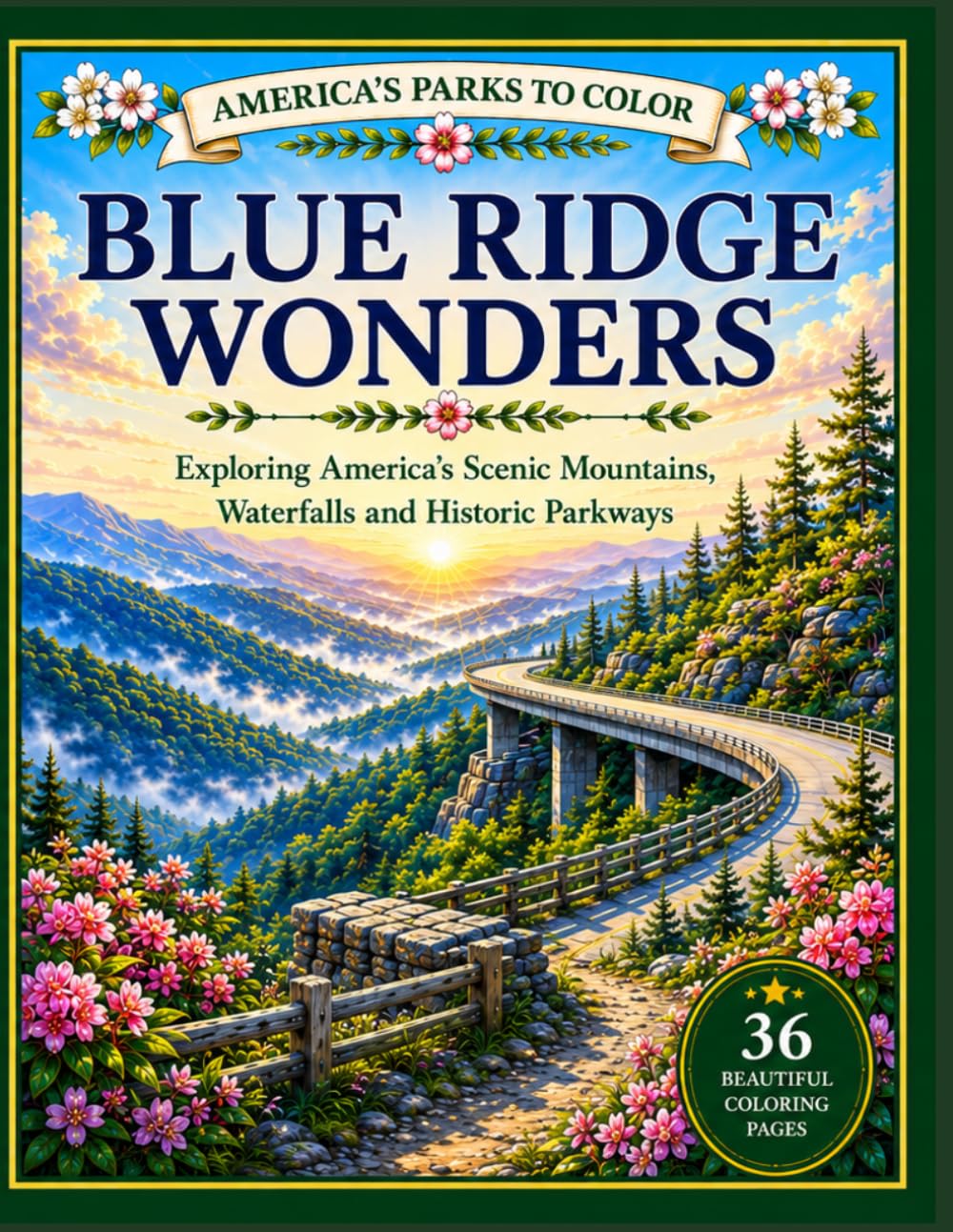 Blue Ridge Wonders: Exploring America's Scenic Mountains, Waterfalls and Historic Parkways (America's Parks to Color)