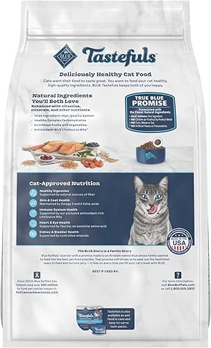 Vista 89 de Blue Buffalo Tastefuls Indoor Natural - Alimento seco para gatos adultos, bolsa de pollo de 7 libras