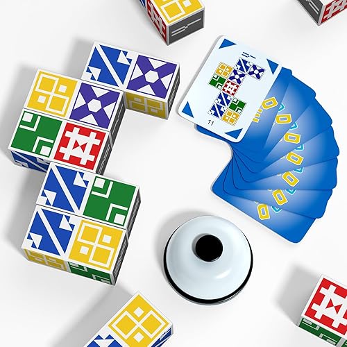 Juego familiar a juego para niños y adultos, juegos de mesa de rompecabezas de bloques para niños y niñas de 6 a 8 a 12 años, rompecabezas de