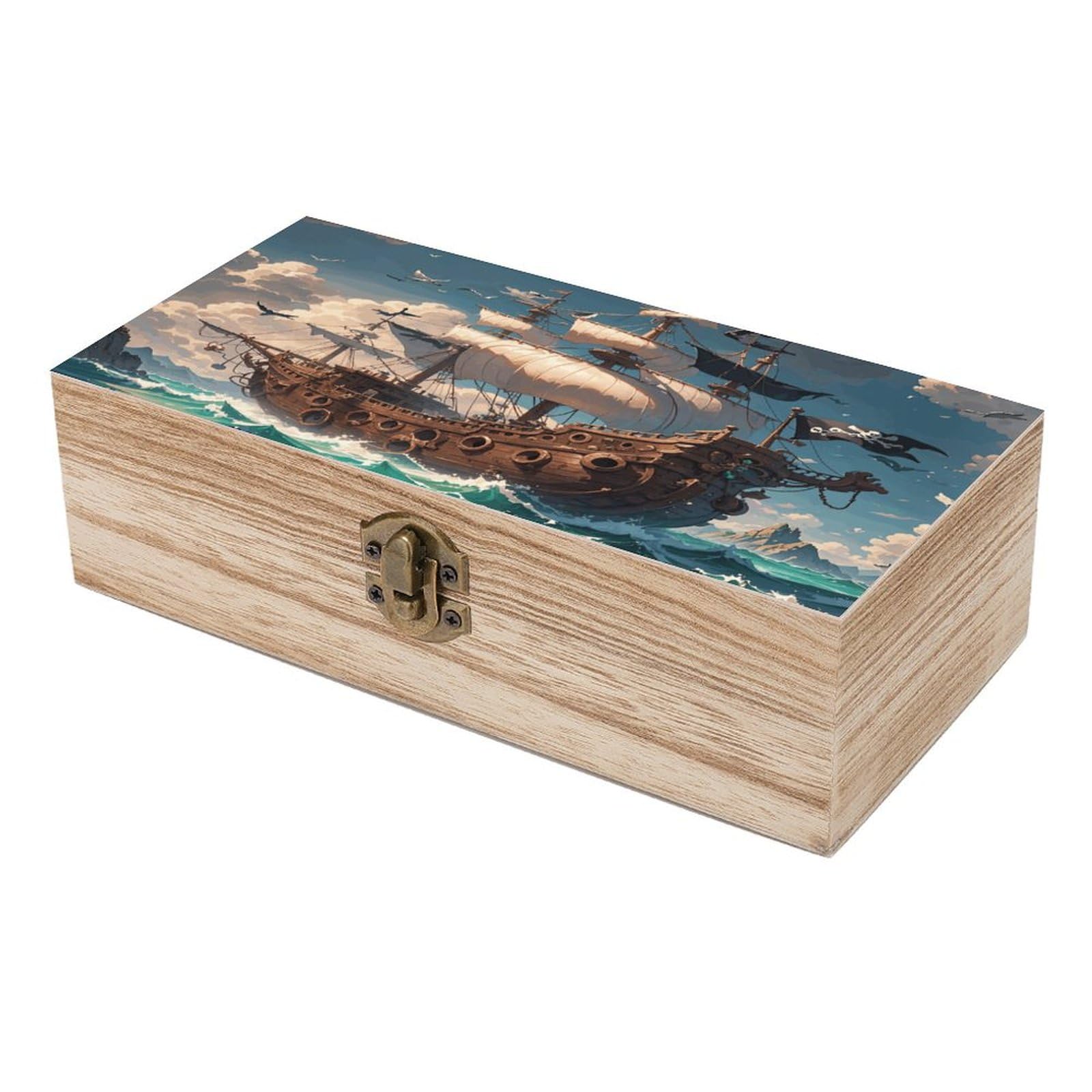 Amazon.com: TKJMCSW Fantasy Pirate Ship Keepsake Box Decorative