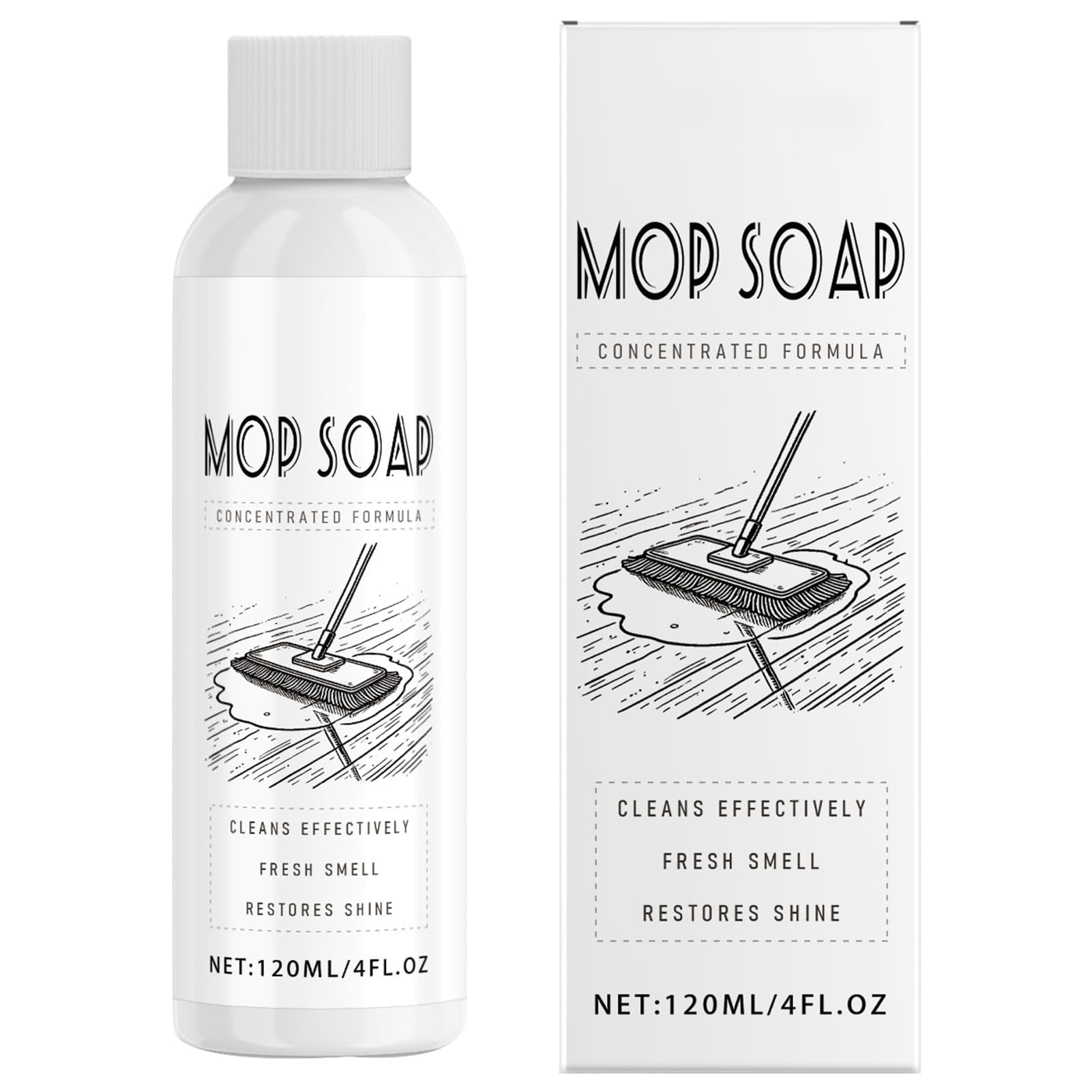 Mop Soap for Floor Cleaning, 120ml Scented Mop Cleaner Soap, Scented Mop Soap Household Supplies Cleaner for Home, Kitchen, Floor, Bathroom