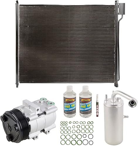 Kit de A/C con compresor de CA condensador y secador para Ford F250 F350 F450 F550 F-250 F-350 F-450 F-550 Super Duty - BuyAutoParts 60-82459CK Nuevo