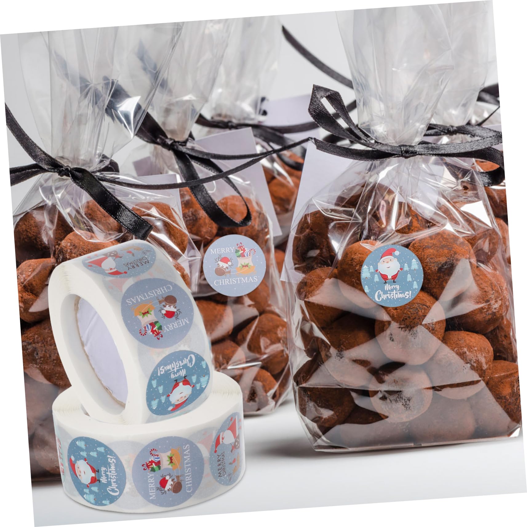 STOBOK 3 Set Di Decorazioni Natalizie Gnomi Adesivi in ​​lamina Di Buon Natale Biglietti Di Auguri Buste Etichette Di Sigillo 2 * 3