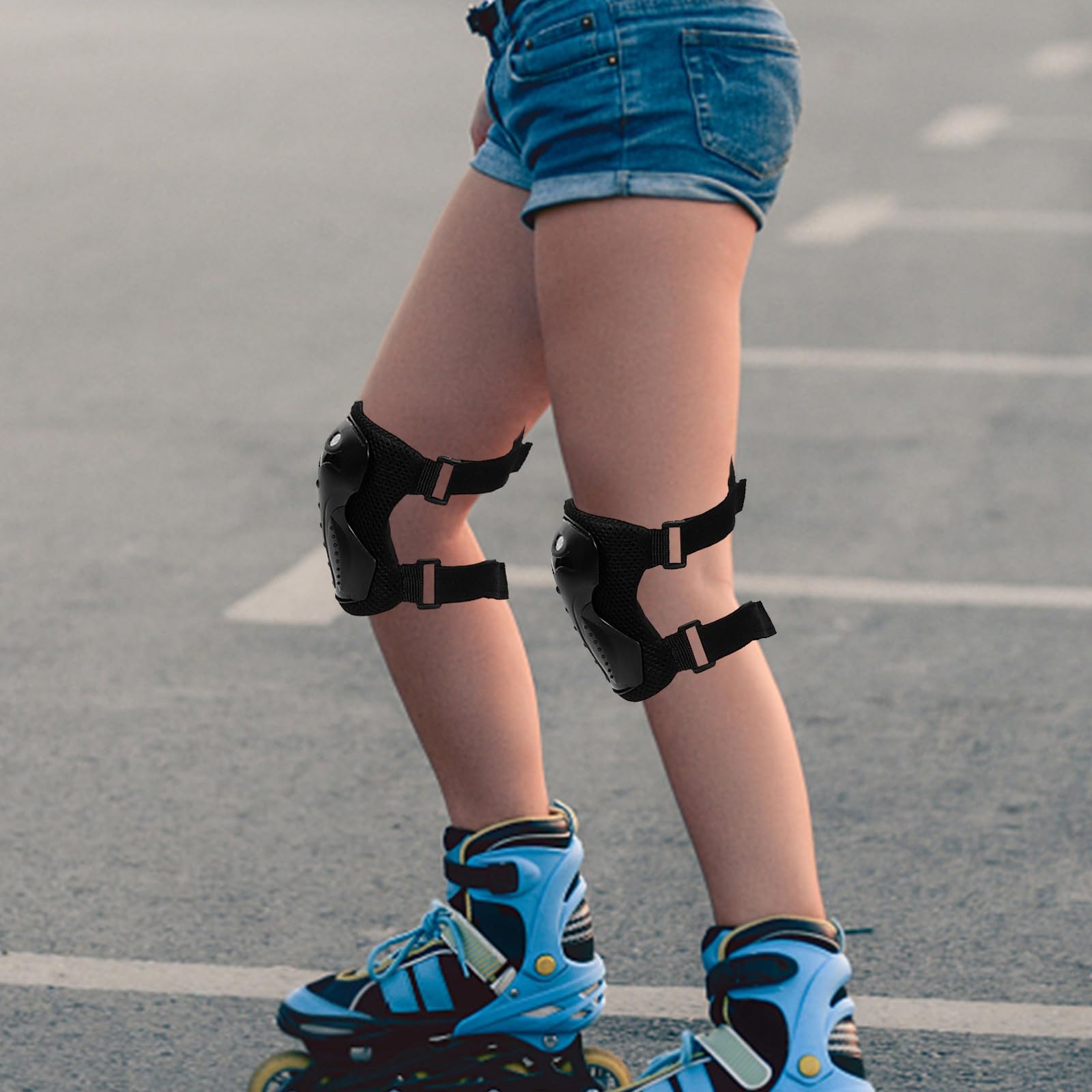 Coudières et Genouillères Ensemble de Protection pour Adulte en Plastique Solide Casque de Vélo et Coton Confortable pour Skateboard et Roller