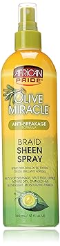 African Pride Olive Miracle Braid Sheen Spray 12 Oz 438125