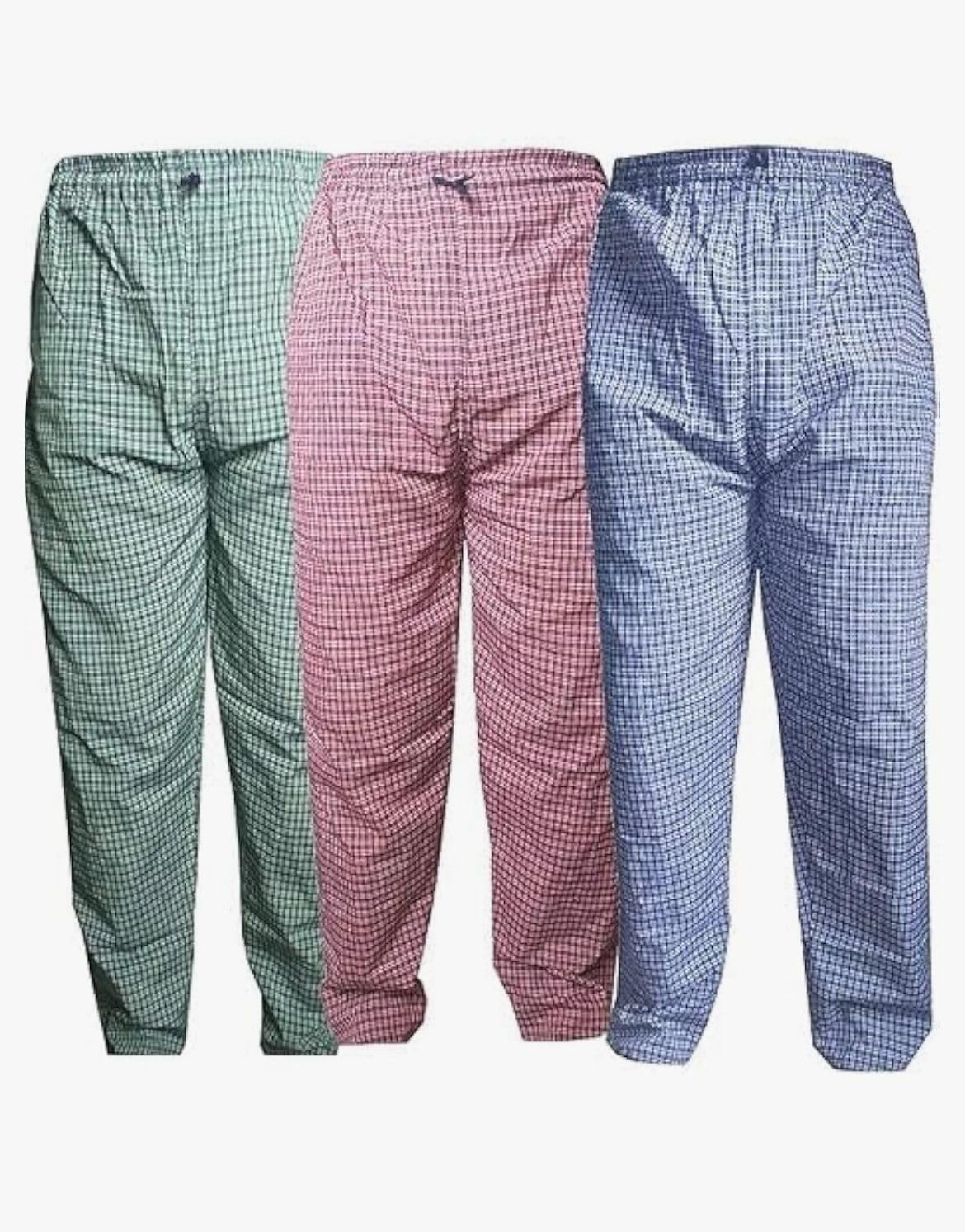 Cotton Checkered Regular Lounge Pant Pyjama for Men |Men's Cotton Checkered Pajama Lower Pant| Pack of 3